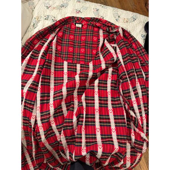 VINTAGE LANZ OF SALZBURG BY EILEEN WEST FLANNEL PLAID ROBE S - Picture 4 of 7